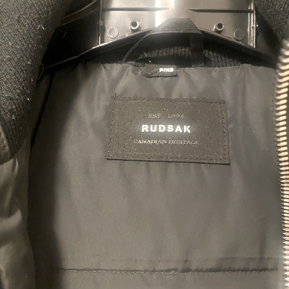 Rudsak winter fitted jacket in black , s/xs - Picture 3 of 11